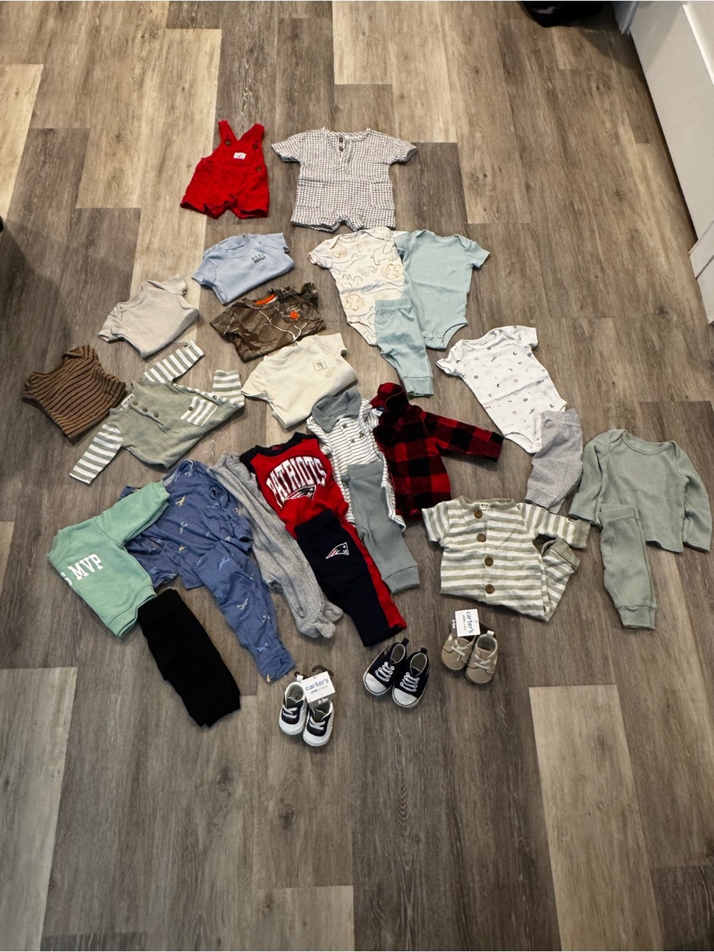 Bundle of baby clothes